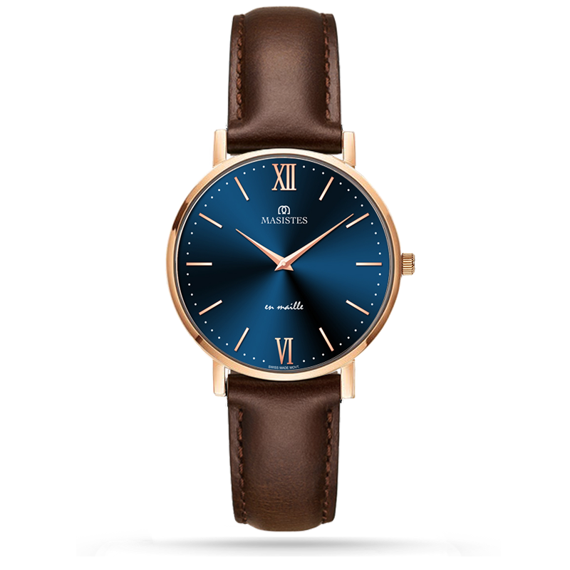 Classic En-Maille | ROSE GOLD / LEATHER / 36MM | Women's Watch