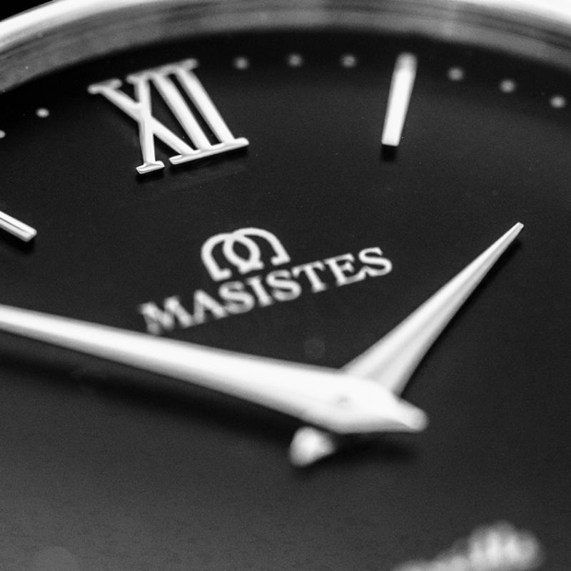 Classic En-Maille | BLACK / SILVER  / LEATHER / 36MM | Women's Watch