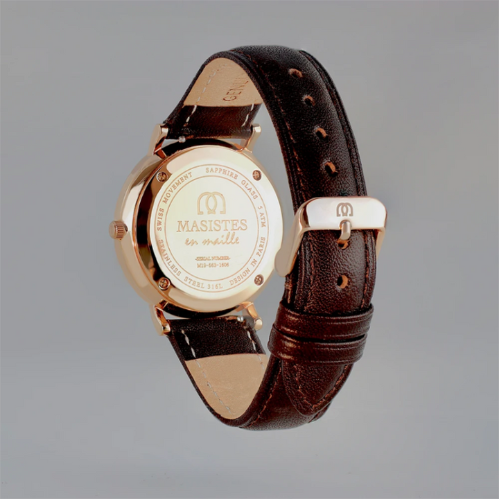 Classic En-Maille | ROSE GOLD / LEATHER / 36MM | Women's Watch