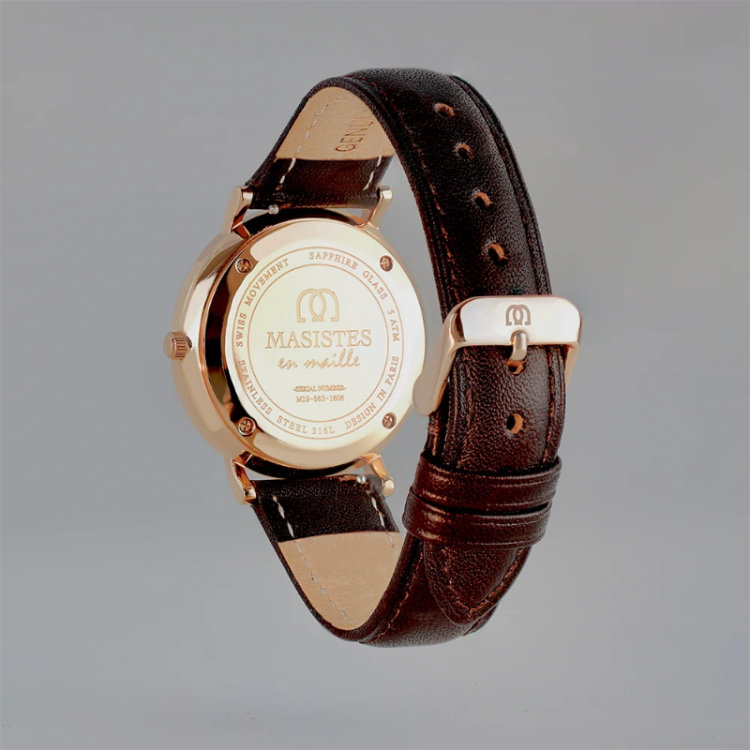 GIFT SET | Classic En-Maille / 36MM | INTERCHANGEABLE METAL AND LEATHER STRAPS 