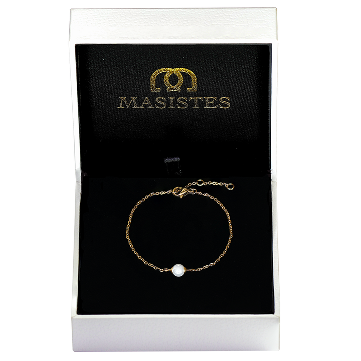 PEARL BRACELET |  JEWELRY:18K GOLD PLATED | PEARL BRACELET | MASISTES