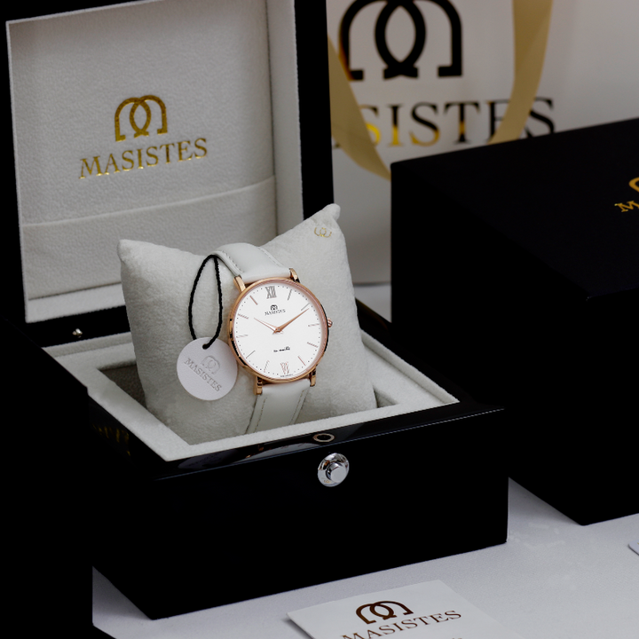 Classic En-Maille | ROSE GOLD / LEATHER / 36MM | Women's Watch