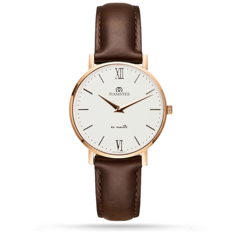 GIFT SET | Classic En-Maille / 36MM | INTERCHANGEABLE METAL AND LEATHER STRAPS 