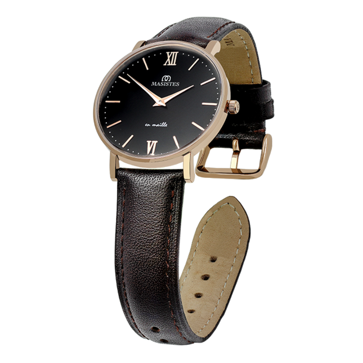 Classic En-Maille | ROSE GOLD / BROWN LEATHER / 36MM | Women's Watch