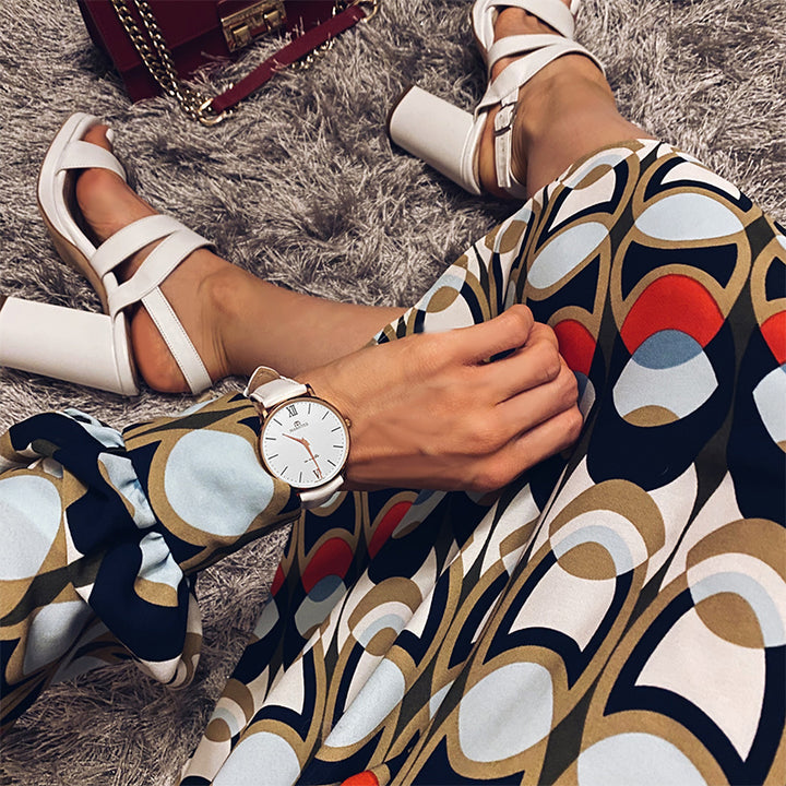 Classic En-Maille | ROSE GOLD / LEATHER / 36MM | Women's Watch